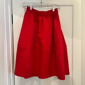 Express Full Midi Skirt - Red - 0